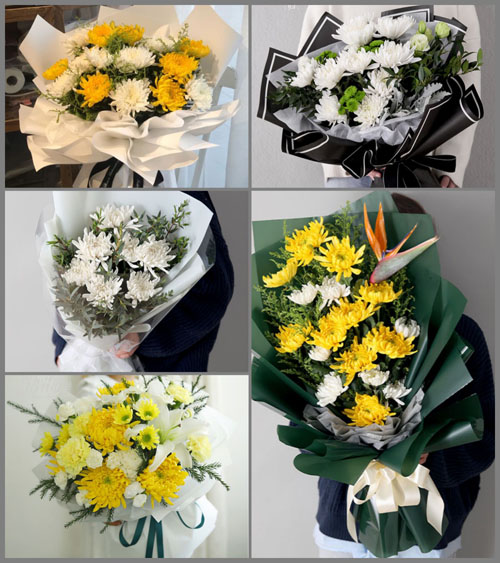 广东梅州市丰顺县潭江镇银溪村白事花束代送